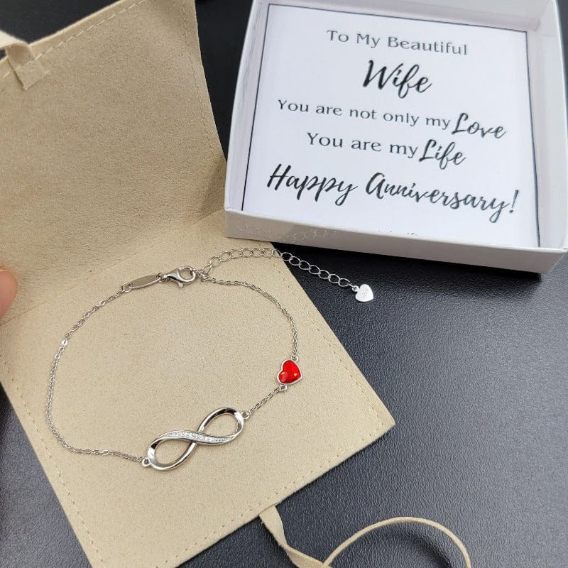 My Beautiful Wife - Sterling Silver Anniversary Bracelet