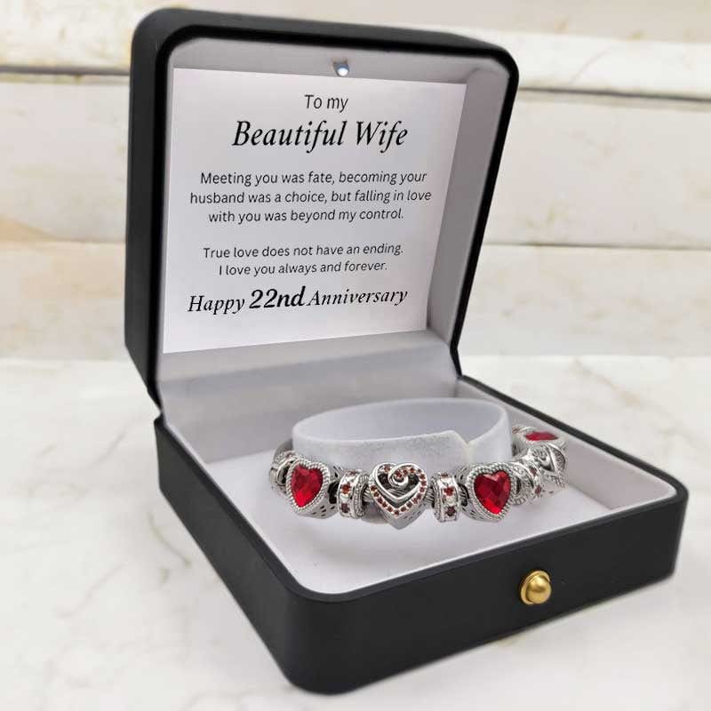 To my Wife - Anniversary Bracelet by Year