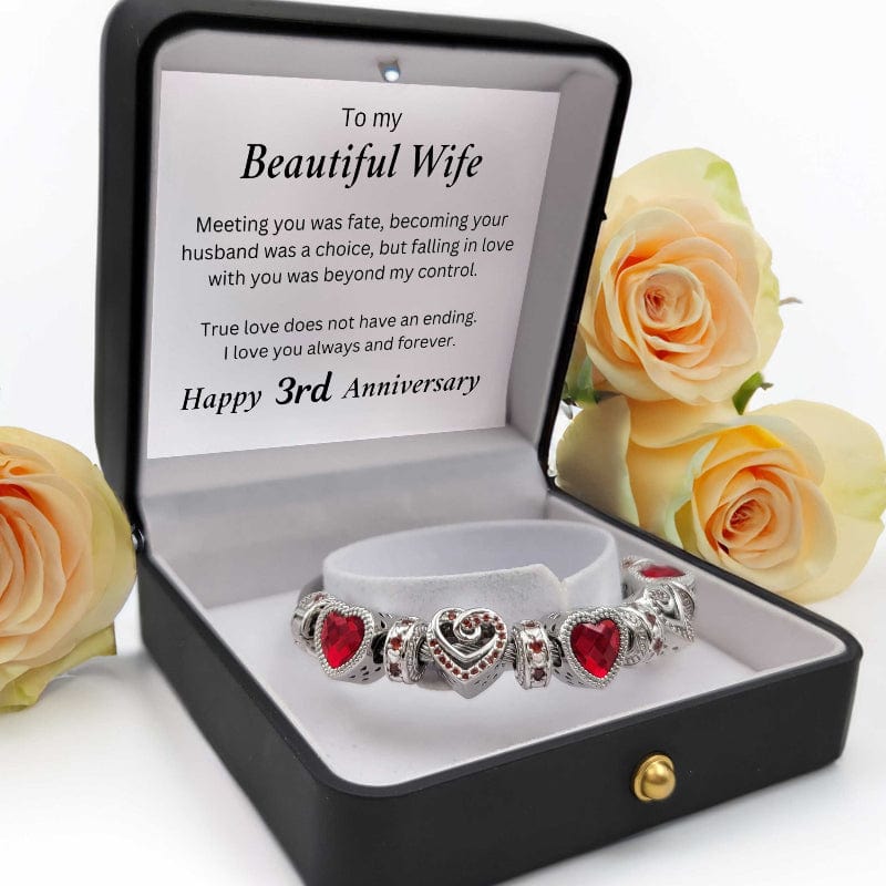 To my Wife - Anniversary Bracelet by Year