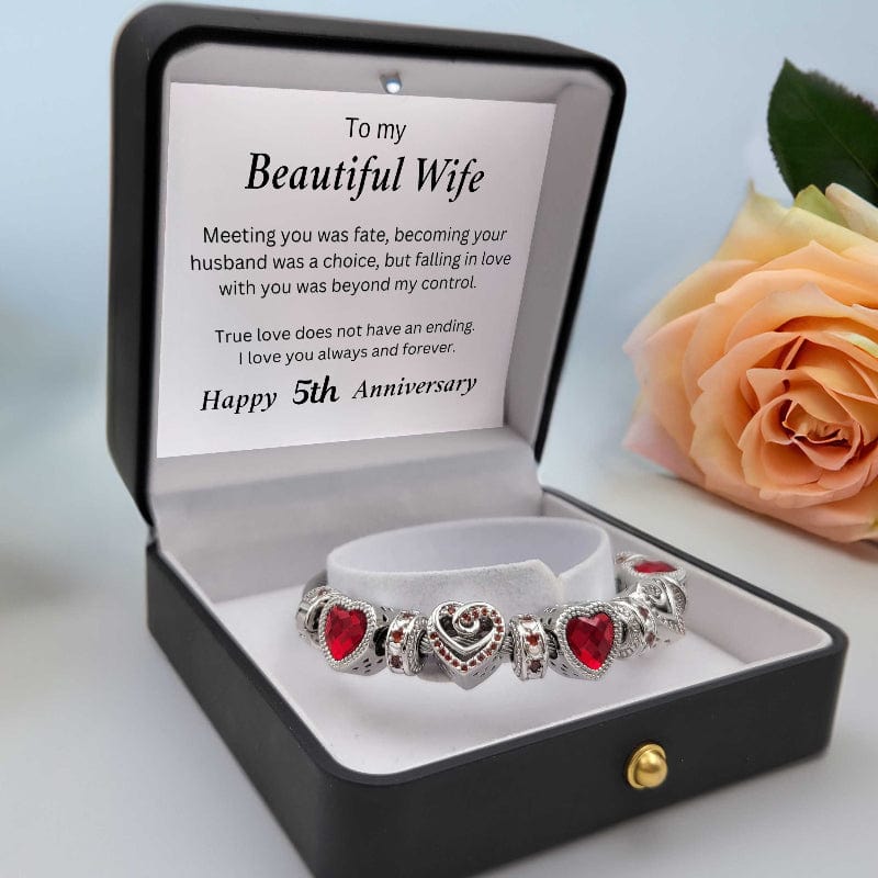 To my Wife - Anniversary Bracelet by Year