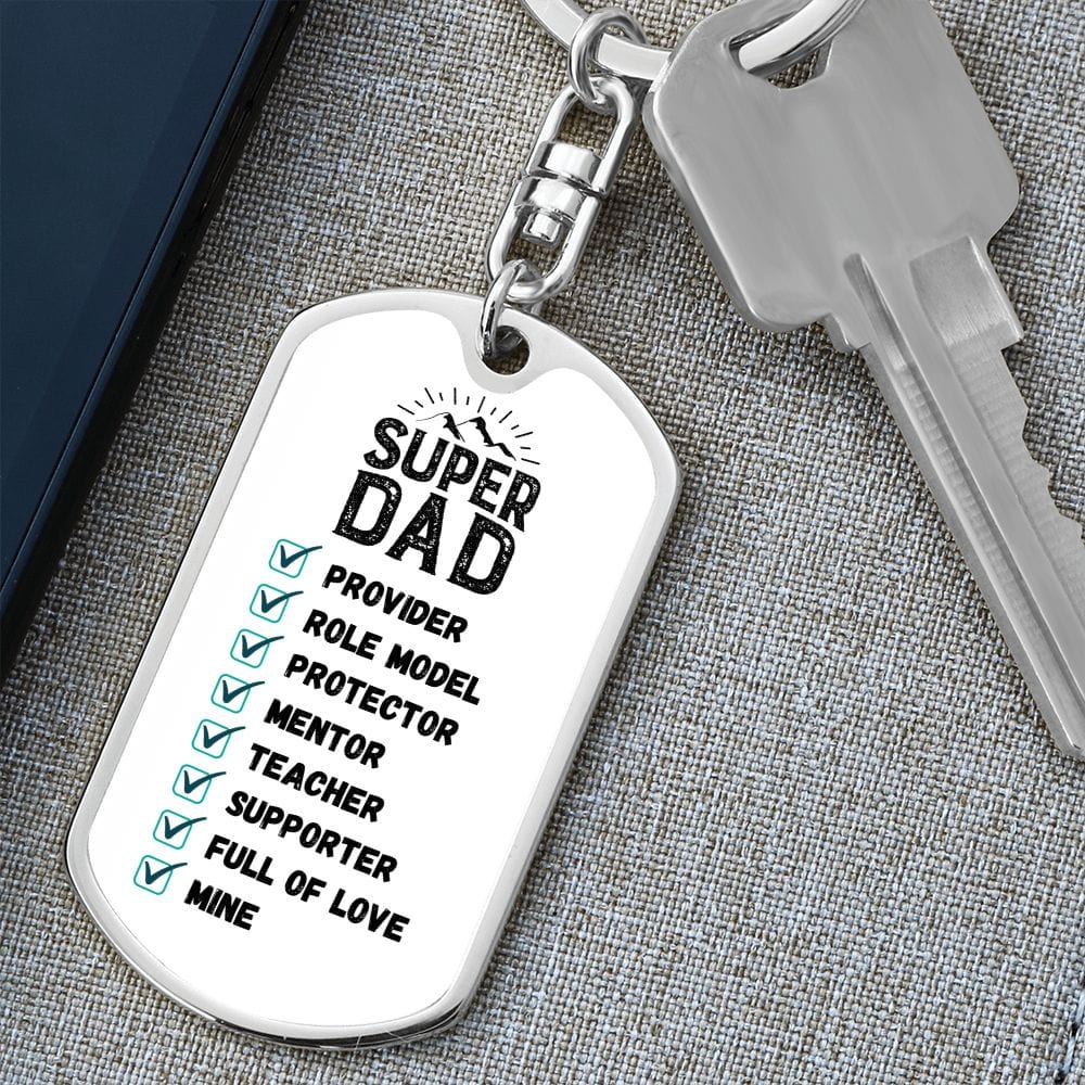 Super Dad - Personalized Keychain