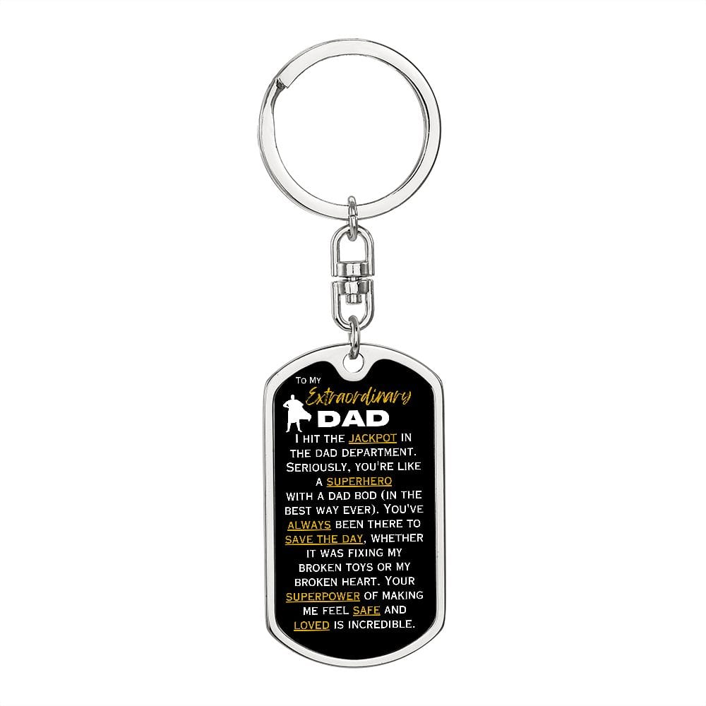 My Extraordinary Dad - Personalized Keychain