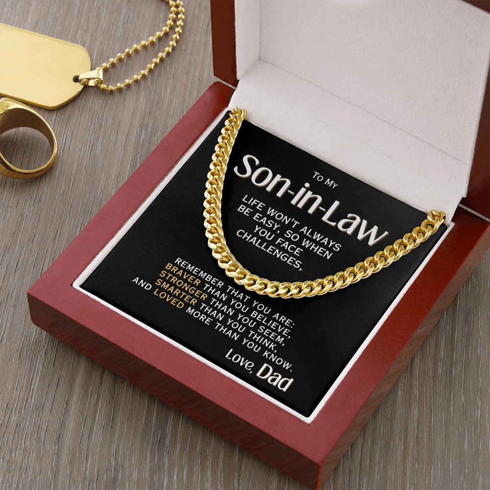 For My Son-in-Law - Love, Dad - Necklace