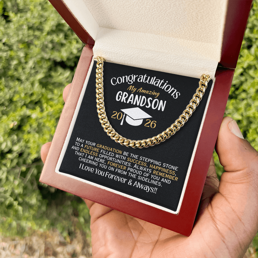 My Amazing Grandson - 2026 Graduation - Necklace
