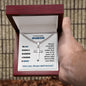 My Amazing Grandson/Grandfather - Cuban Chain Cross Necklace - With Engraving Luxury LED box
