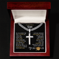 My Brilliant Son - Personalized Graduation Cross Necklace - 2025