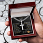 My Brilliant Son - Personalized Graduation Cross Necklace - 2025