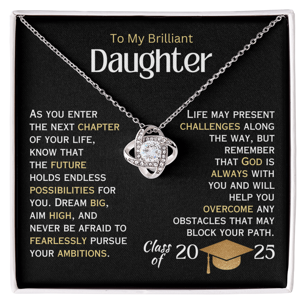 To My Brilliant Daughter - Graduation Necklace - 2025
