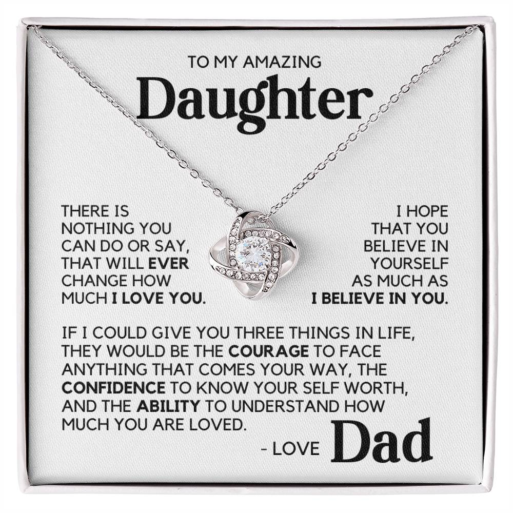 To My Daughter - I Love And Support You - Necklace – That Certain Gift