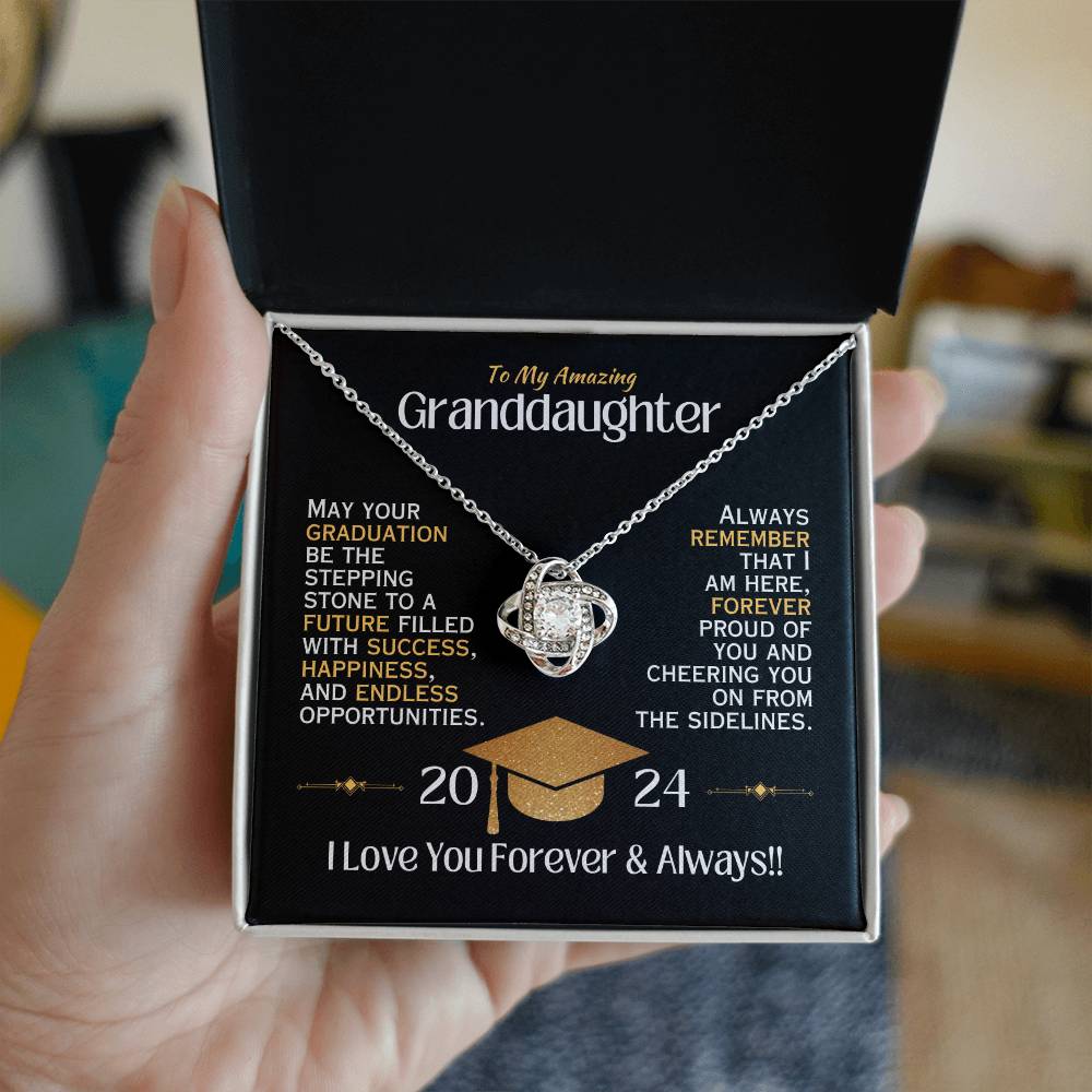 My Beautiful Wife - My Everything - Anniversary Necklace - White Gold Finish - Standard Box