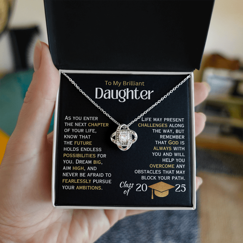 To My Brilliant Daughter - Graduation Necklace - 2025