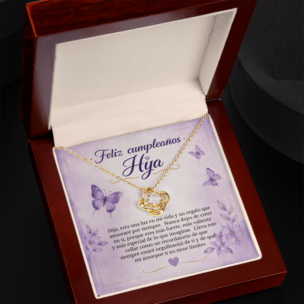 Collar de Cumpleaños para Hija con Tarjeta de Mensaje