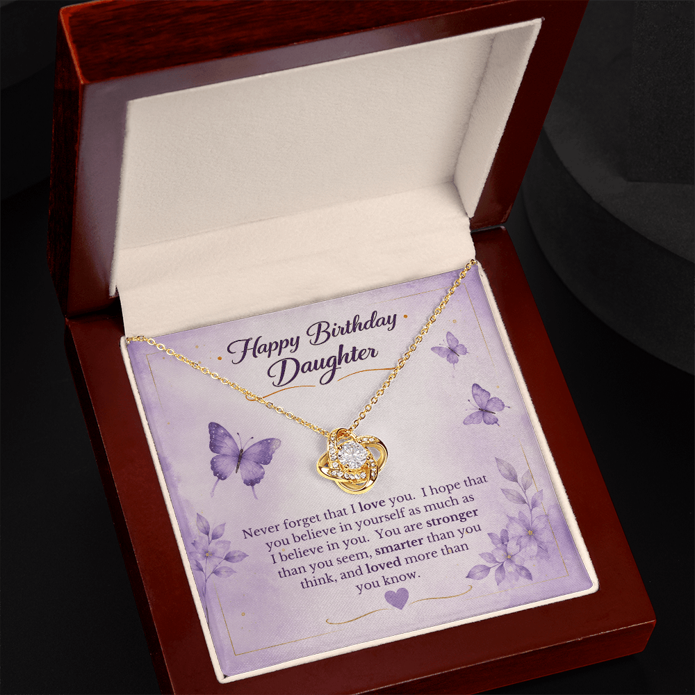 Happy Birthday to My Daughter Necklace Gift