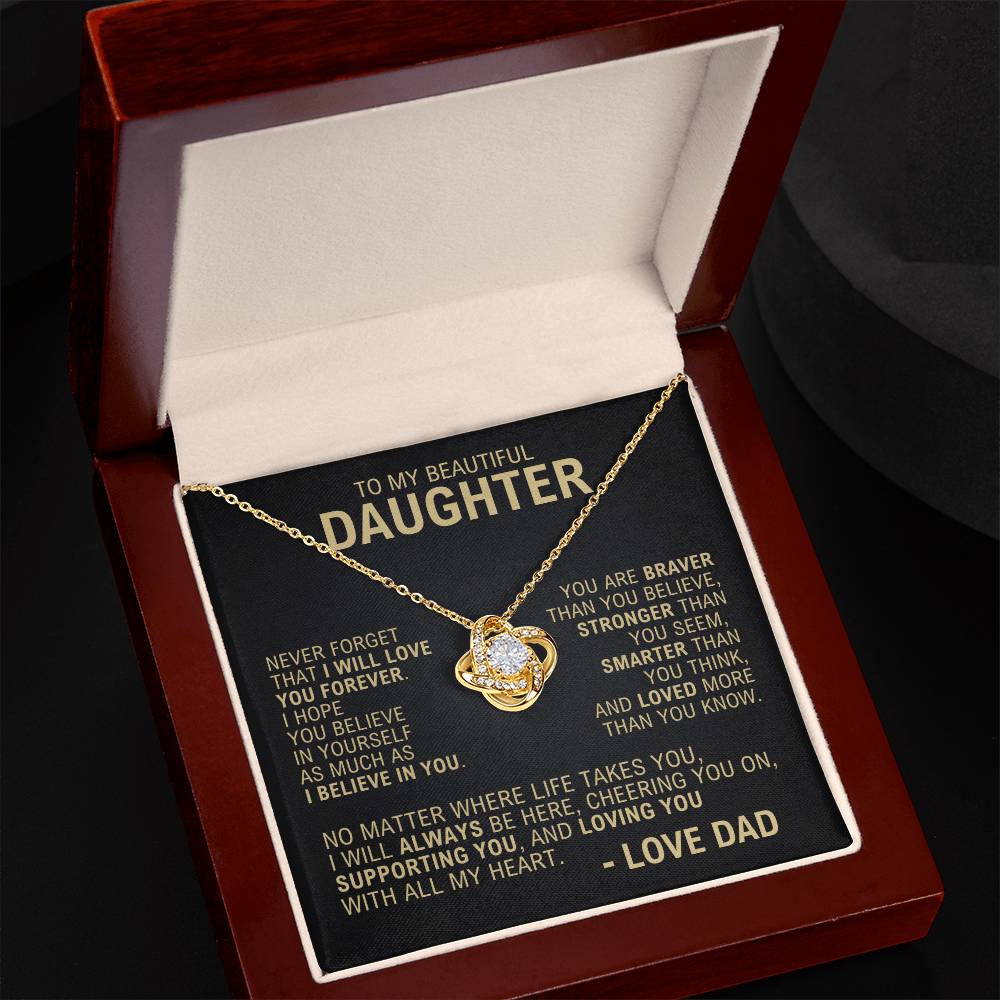 To My Daughter - Forever Love - Necklace