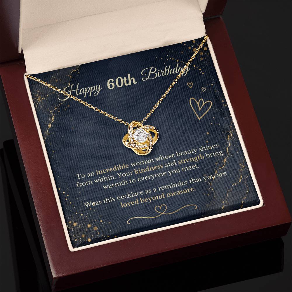 Happy 60th Birthday Necklace
