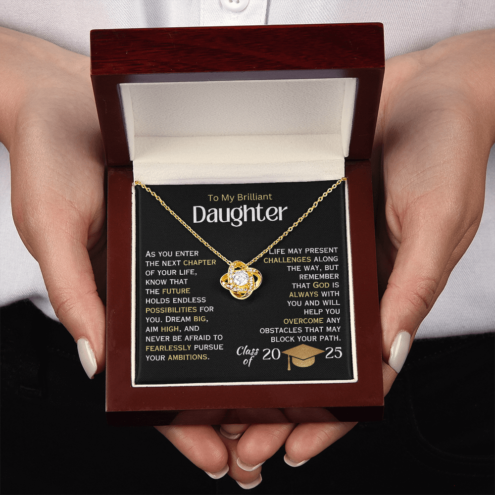 To My Brilliant Daughter - Graduation Necklace - 2025