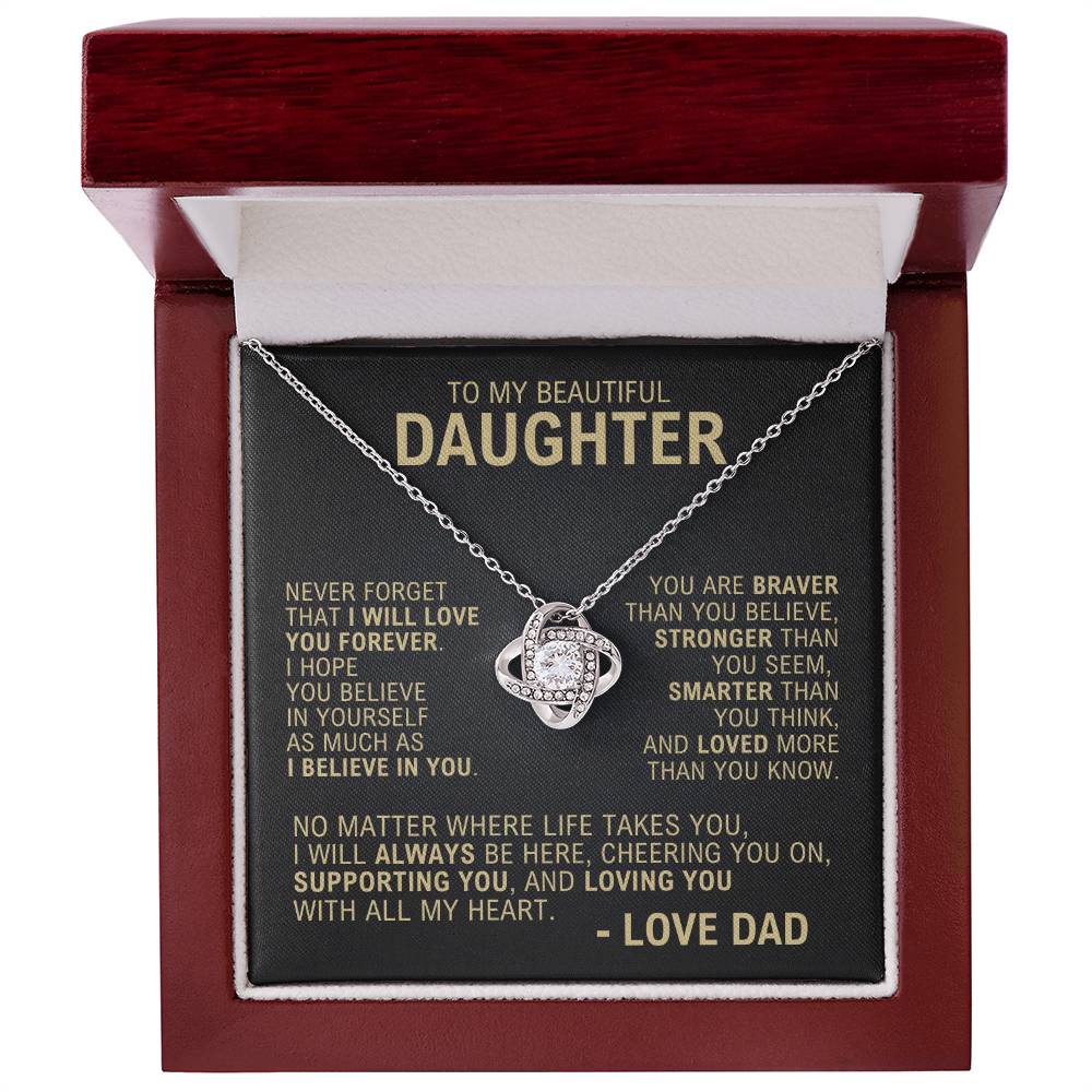 To My Daughter - Forever Love - Necklace