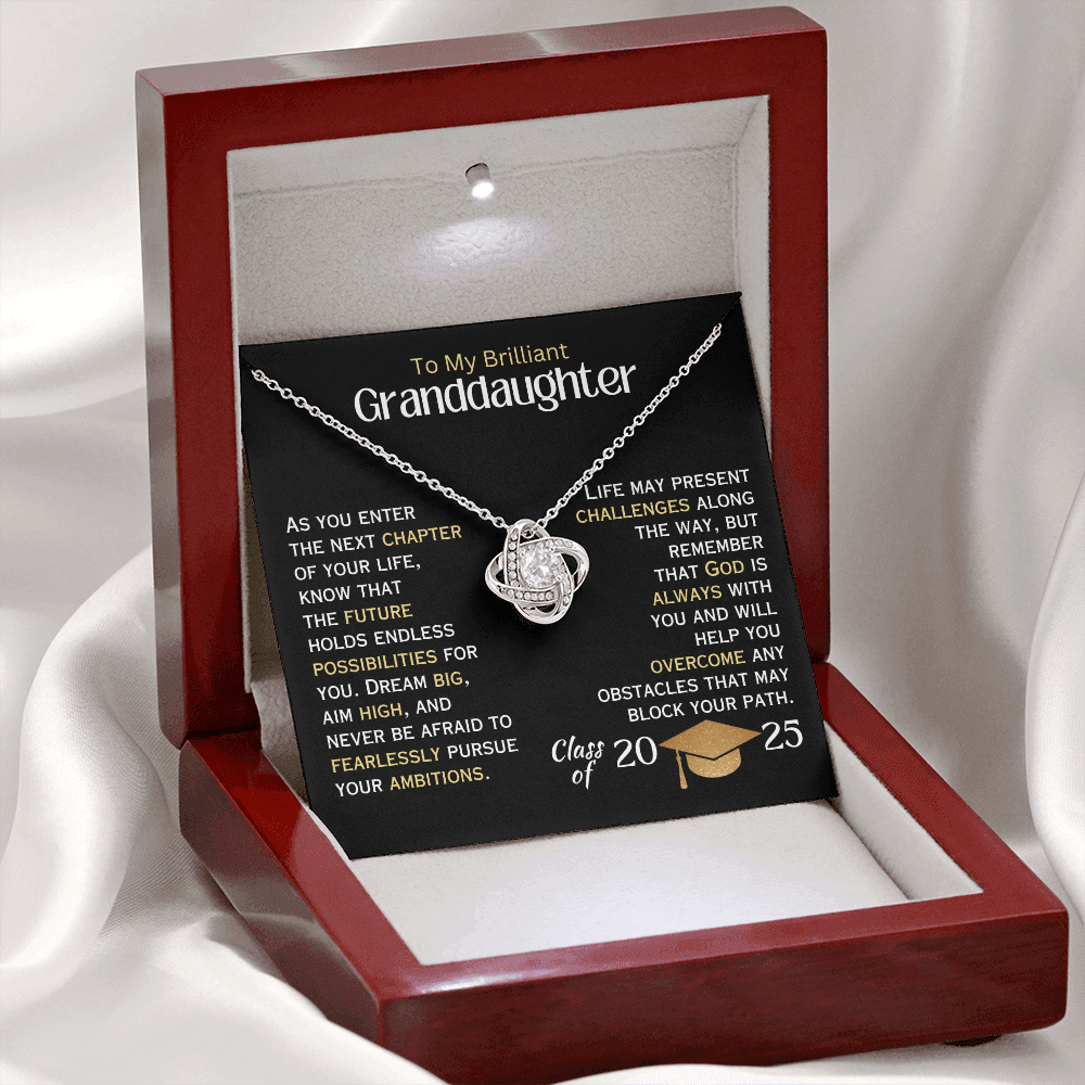 To My Brilliant Granddaughter - Graduation Necklace - 2025