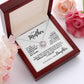 To Mother From Daughter - Forever Love - White Gold Finish with Luxury LED box