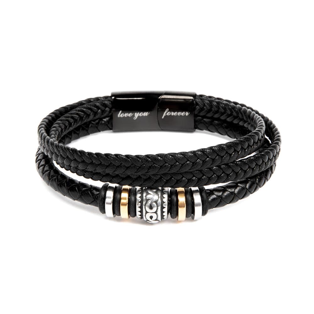 To My Amazing Grandson Graduation Men's Bracelet