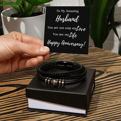 My Amazing Husband - Anniversary Bracelet - Two-toned box