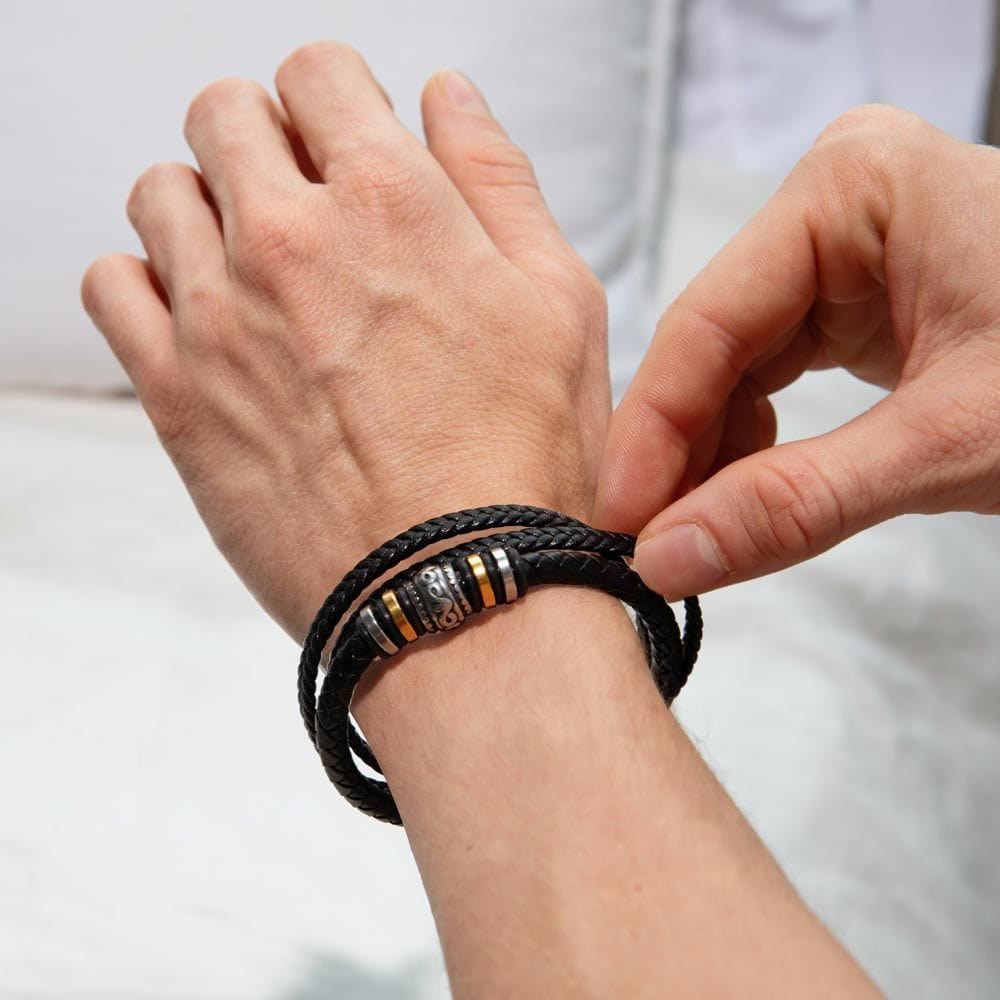 To My Amazing Son Graduation Men's Bracelet