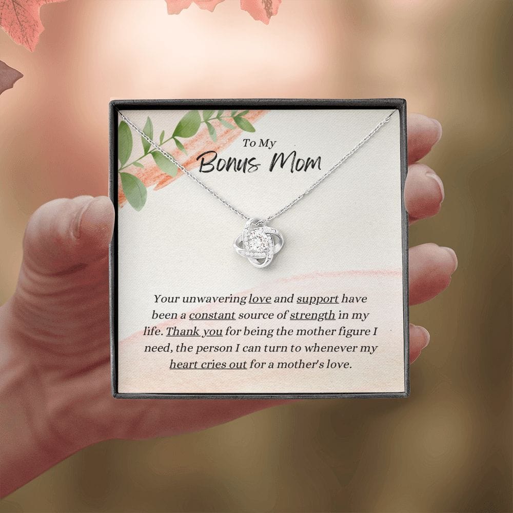 To My Bonus Mom - Thank You - Necklace
