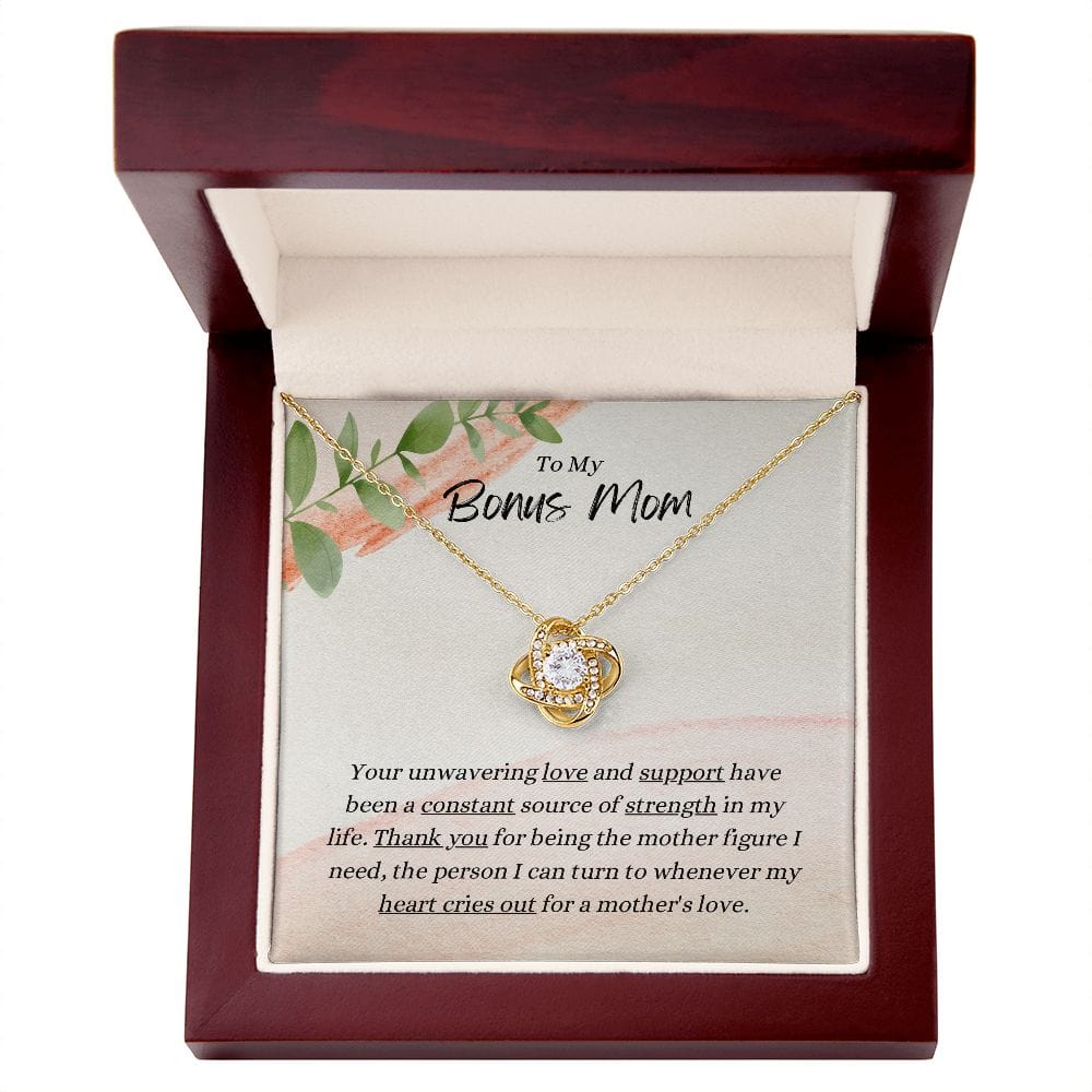 To My Bonus Mom - Thank You - Necklace