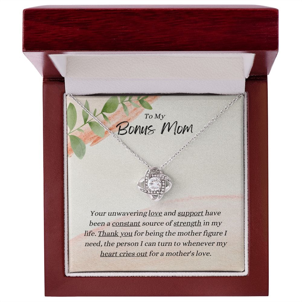 To My Bonus Mom - Thank You - Necklace