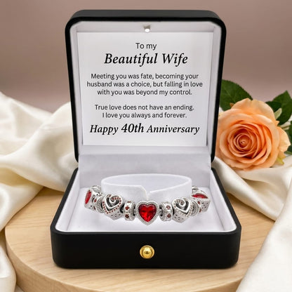 40th Anniversary Bracelet Gift for Wife