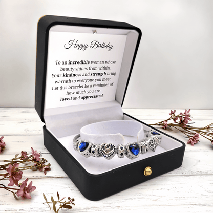 Happy Birthday September Birthstone Bracelet