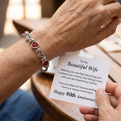 40th Anniversary Bracelet Gift for Wife