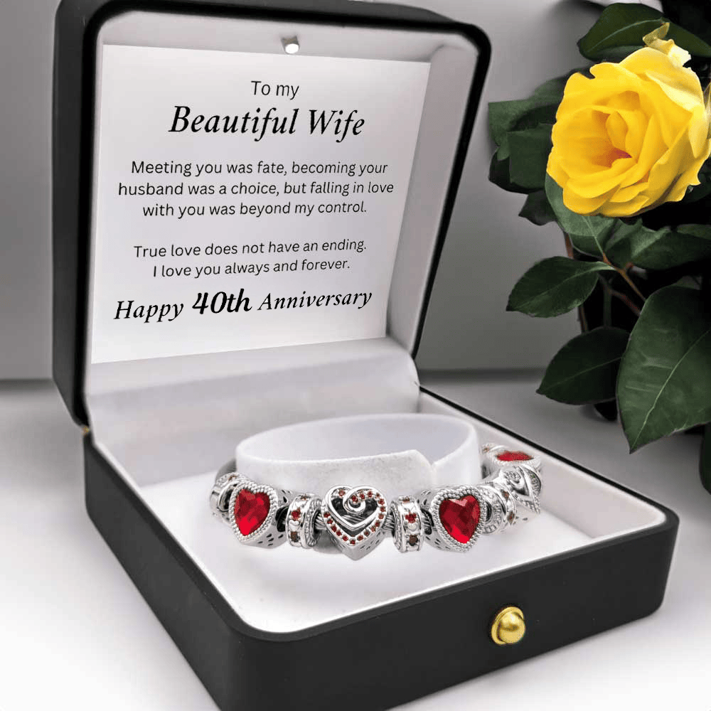 40th Anniversary Bracelet Gift for Wife