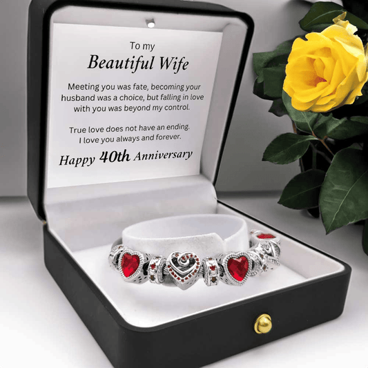40th Anniversary Bracelet Gift for Wife
