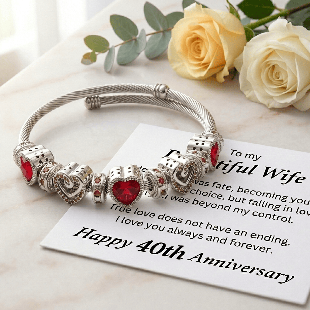 40th Anniversary Bracelet Gift for Wife