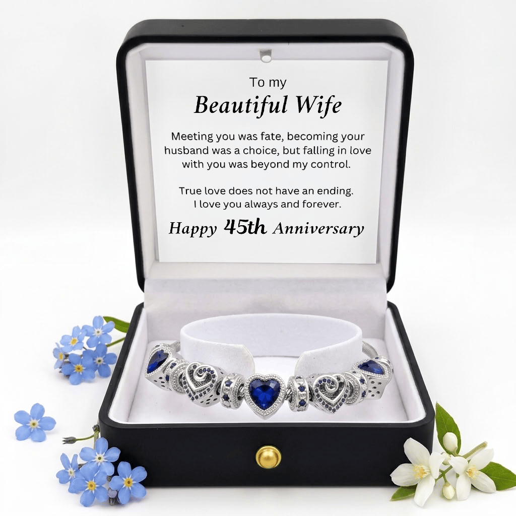 45th Anniversary Bracelet - Sapphire Blue