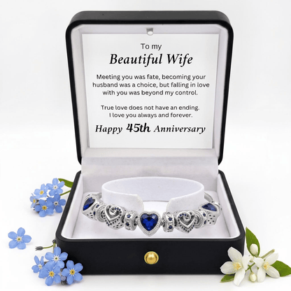 45th Anniversary Bracelet - Sapphire Blue