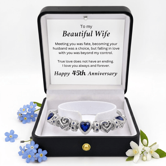 45th Anniversary Bracelet - Sapphire Blue