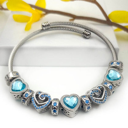 Pulsera con piedras de nacimiento Cherished Hearts™