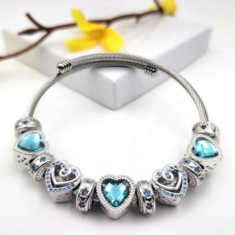 March Aquamarine NTIO Birthstone Bracelet – Never Take It Off | MERCH WITH  MEANING
