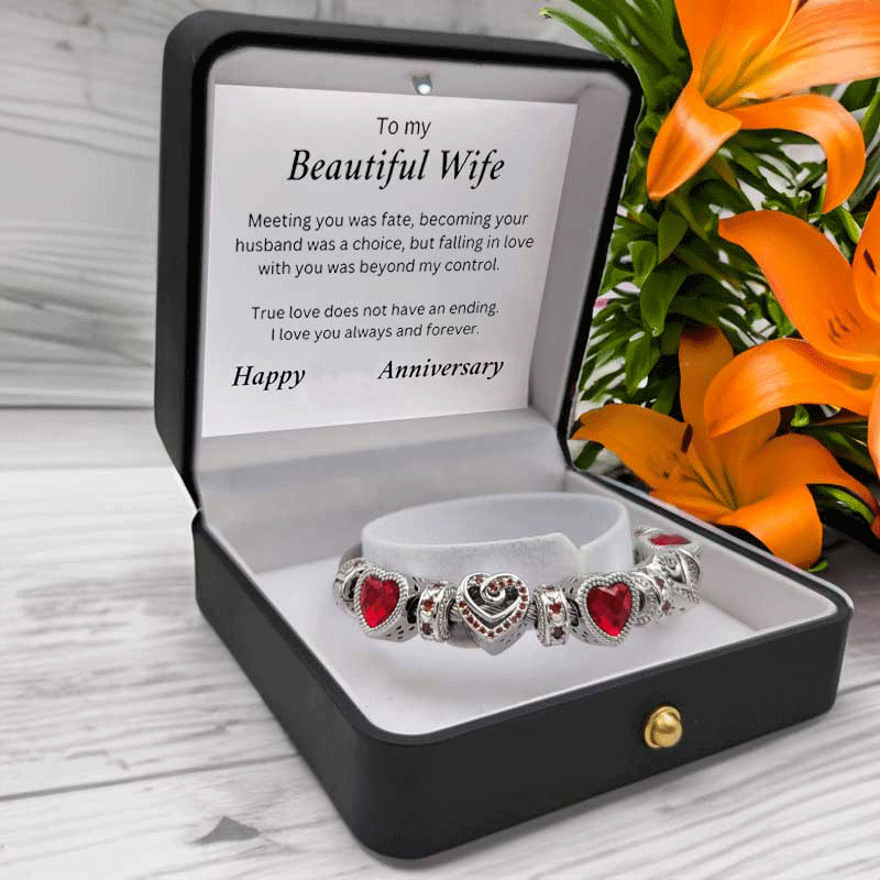 To my Wife - Anniversary Bracelet by Year