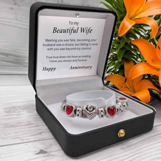 To my Wife - Anniversary Bracelet by Year