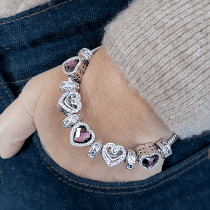 A mi hermosa hija - Amo a papá - Pulsera con piedra de nacimiento 