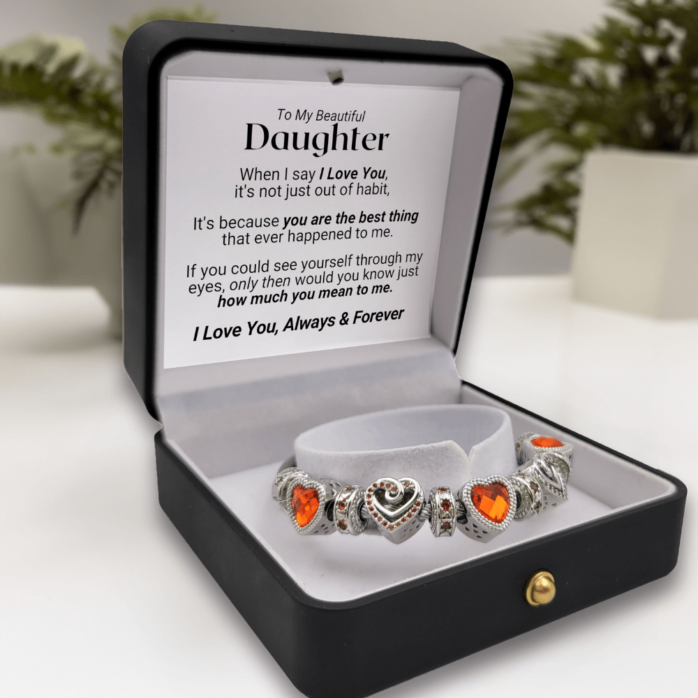 My Cherished Daughter - Birthstone Bracelet - November