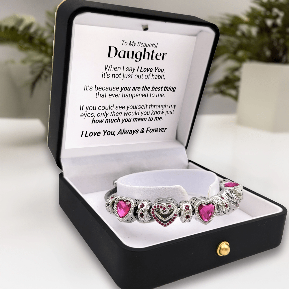 My Cherished Daughter - Birthstone Bracelet - July