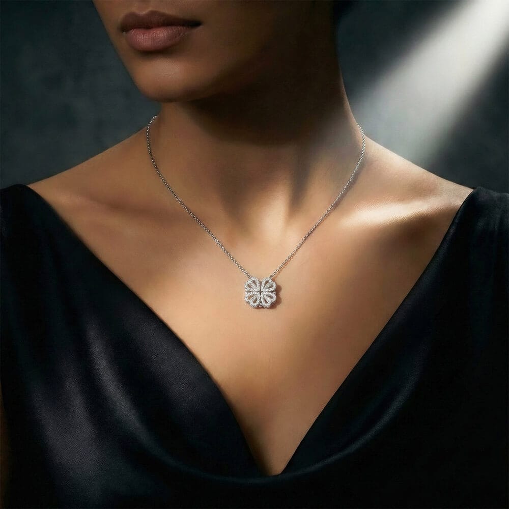 To My Love - Magnetic Hearts Necklace