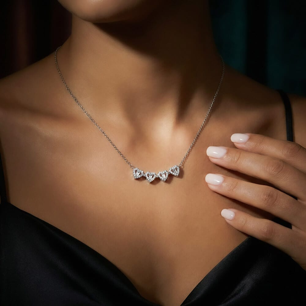 To My Wife - An Irish Love Blessing - Magnetic Hearts Necklace