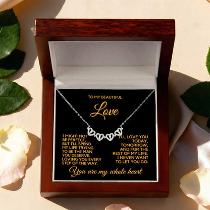 To My Love - Magnetic Hearts Necklace