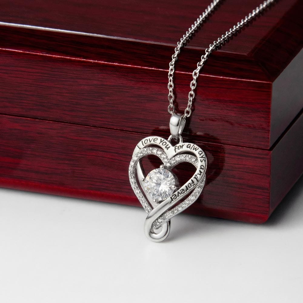 necklace against the luxury box