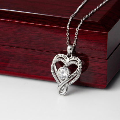 necklace against the luxury box